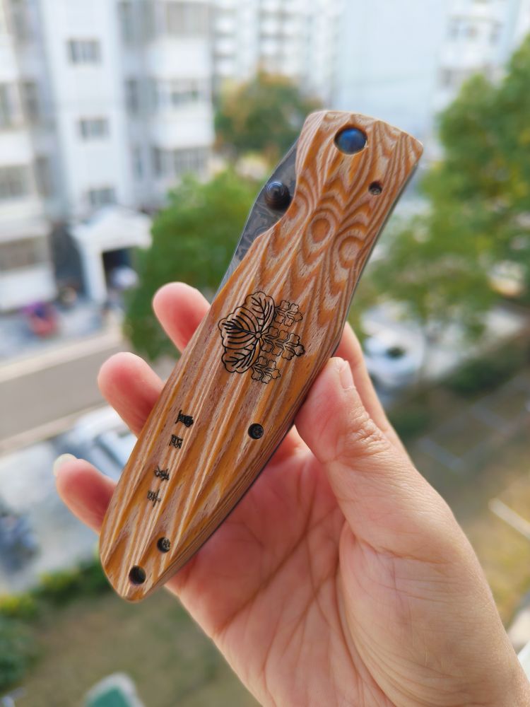Mcusta Knives 大马士革钢 黄紫檀木柄 MC-0182D 丰臣秀吉 1150