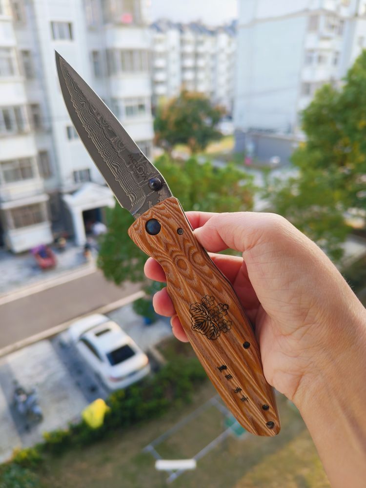 Mcusta Knives 大马士革钢 黄紫檀木柄 MC-0182D 丰臣秀吉 1150