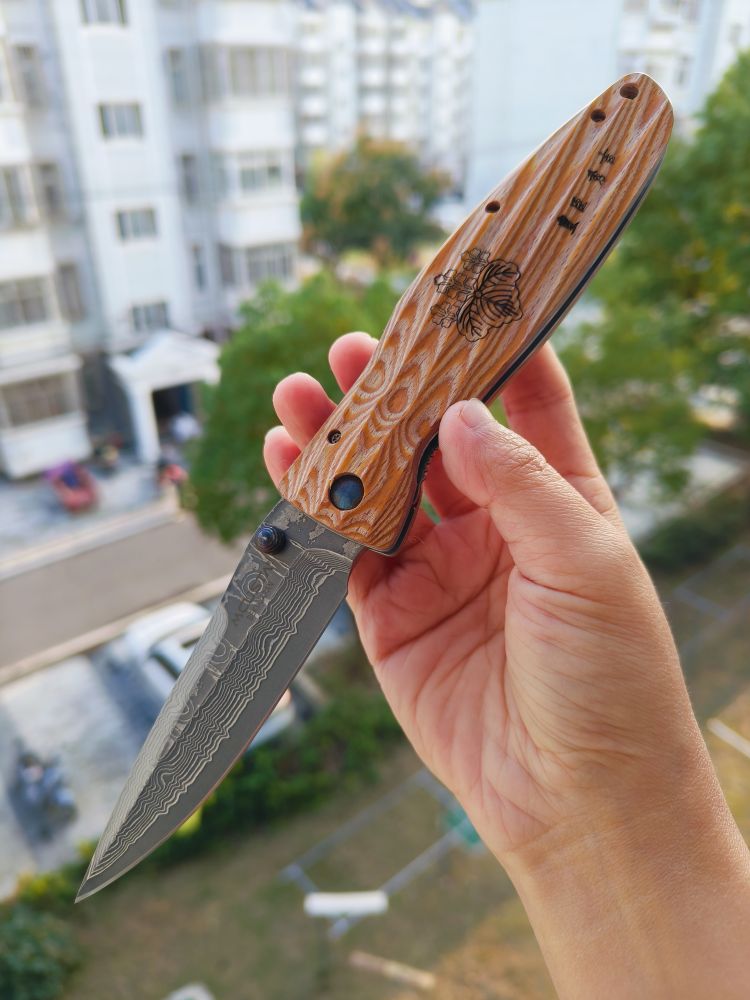 Mcusta Knives 大马士革钢 黄紫檀木柄 MC-0182D 丰臣秀吉 1150