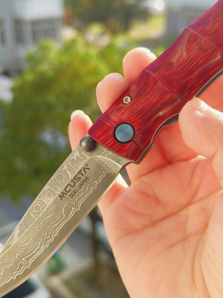 Mcusta Knives 大马士革钢 可耐力木柄 MC-0075D 1050