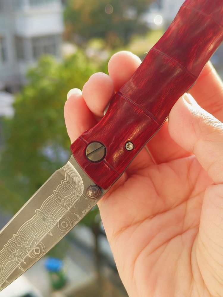 Mcusta Knives 大马士革钢 可耐力木柄 MC-0075D 1050