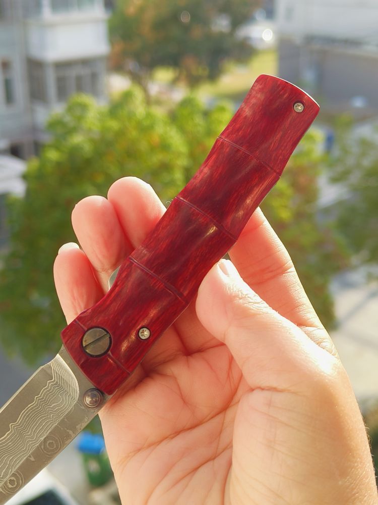 Mcusta Knives 大马士革钢 可耐力木柄 MC-0075D 1050