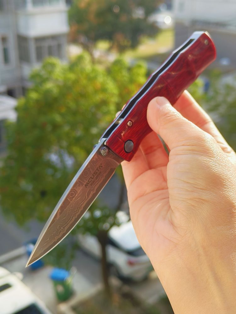 Mcusta Knives 大马士革钢 可耐力木柄 MC-0075D 1050