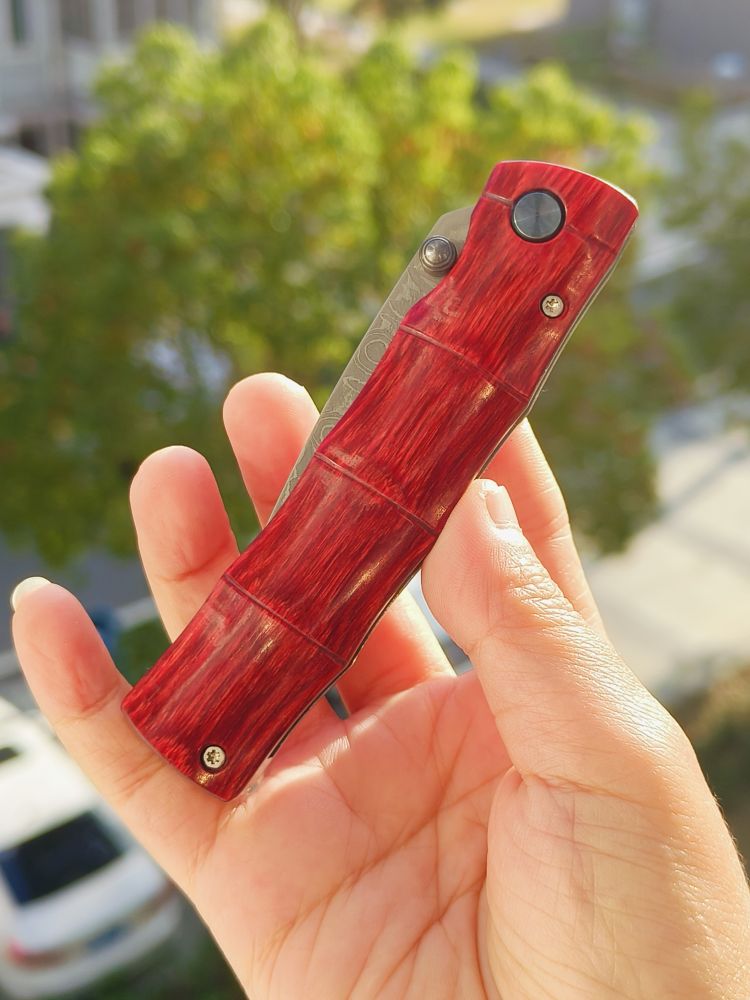 Mcusta Knives 大马士革钢 可耐力木柄 MC-0075D 1050
