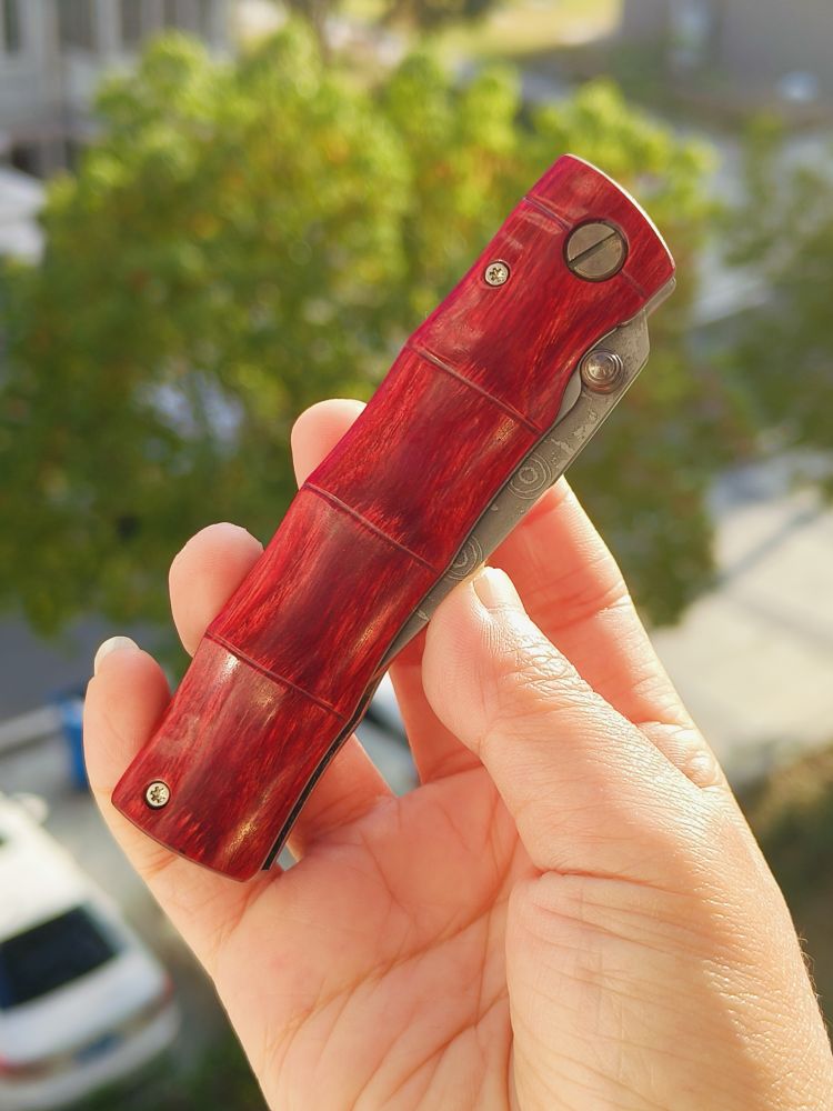 Mcusta Knives 大马士革钢 可耐力木柄 MC-0075D 1050