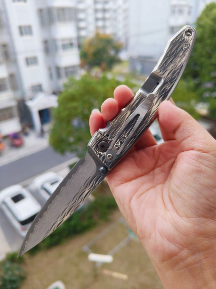 Mcusta Knives 大马士革钢 不锈钢柄 MC-0112D 波（大）900