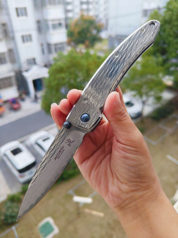 Mcusta Knives 大马士革钢 不锈钢柄 MC-0112D 波（大）900