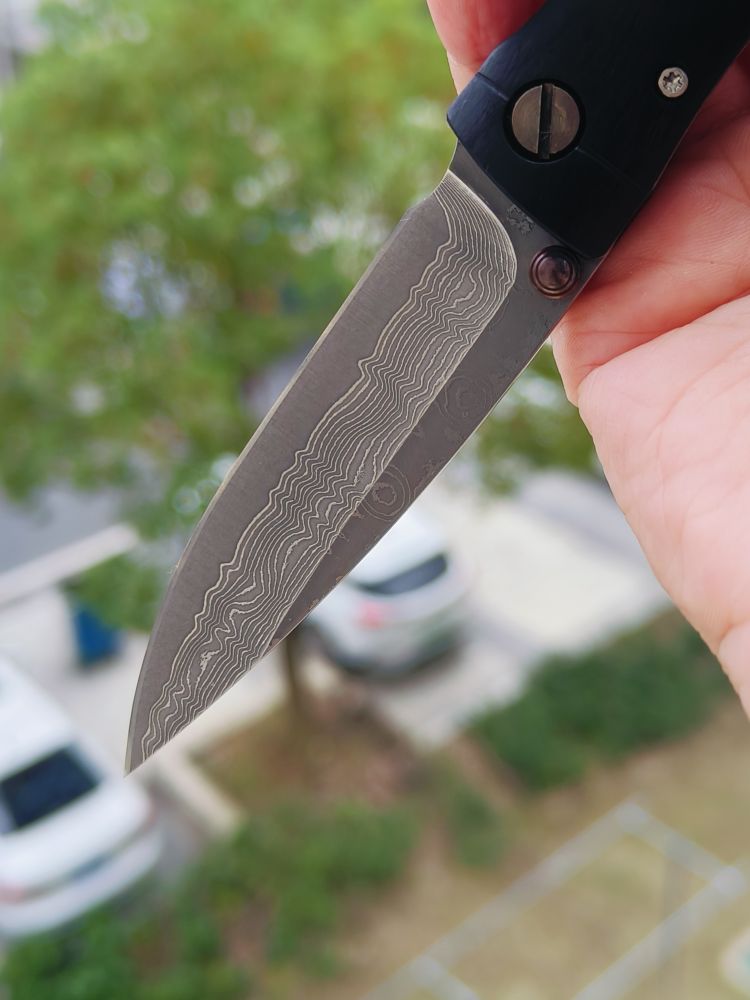 Mcusta Knives 大马士革钢 黑紫檀木柄 MC-0076DP 1050