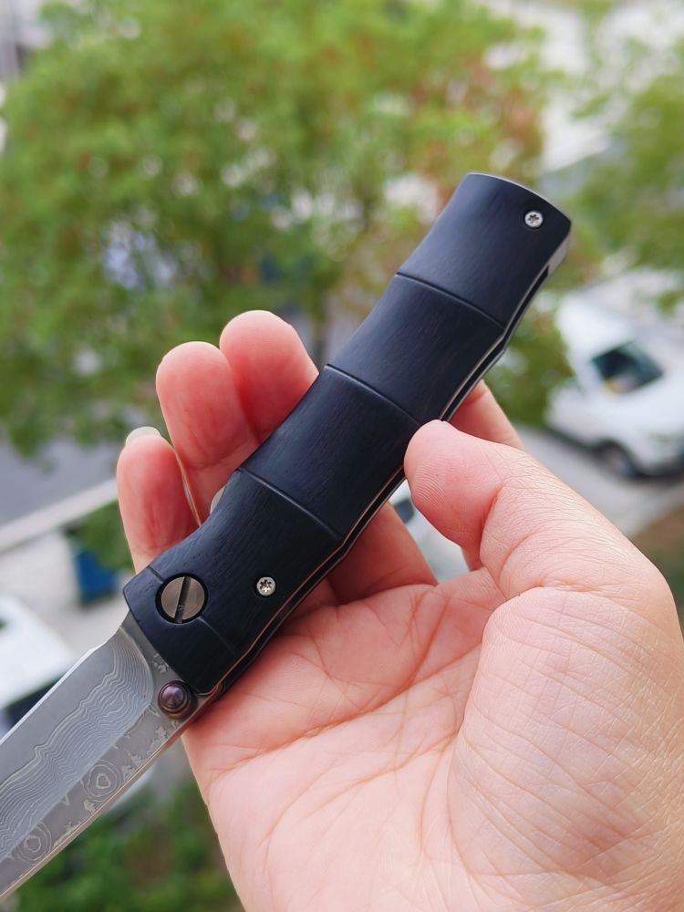 Mcusta Knives 大马士革钢 黑紫檀木柄 MC-0076DP 1050