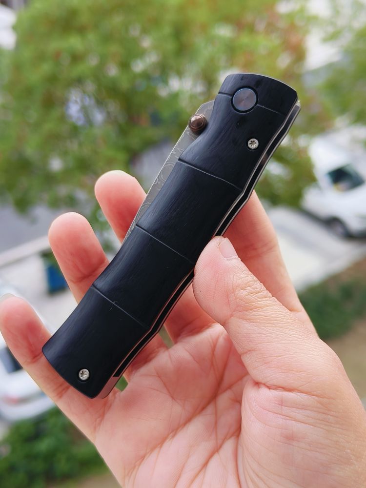 Mcusta Knives 大马士革钢 黑紫檀木柄 MC-0076DP 1050