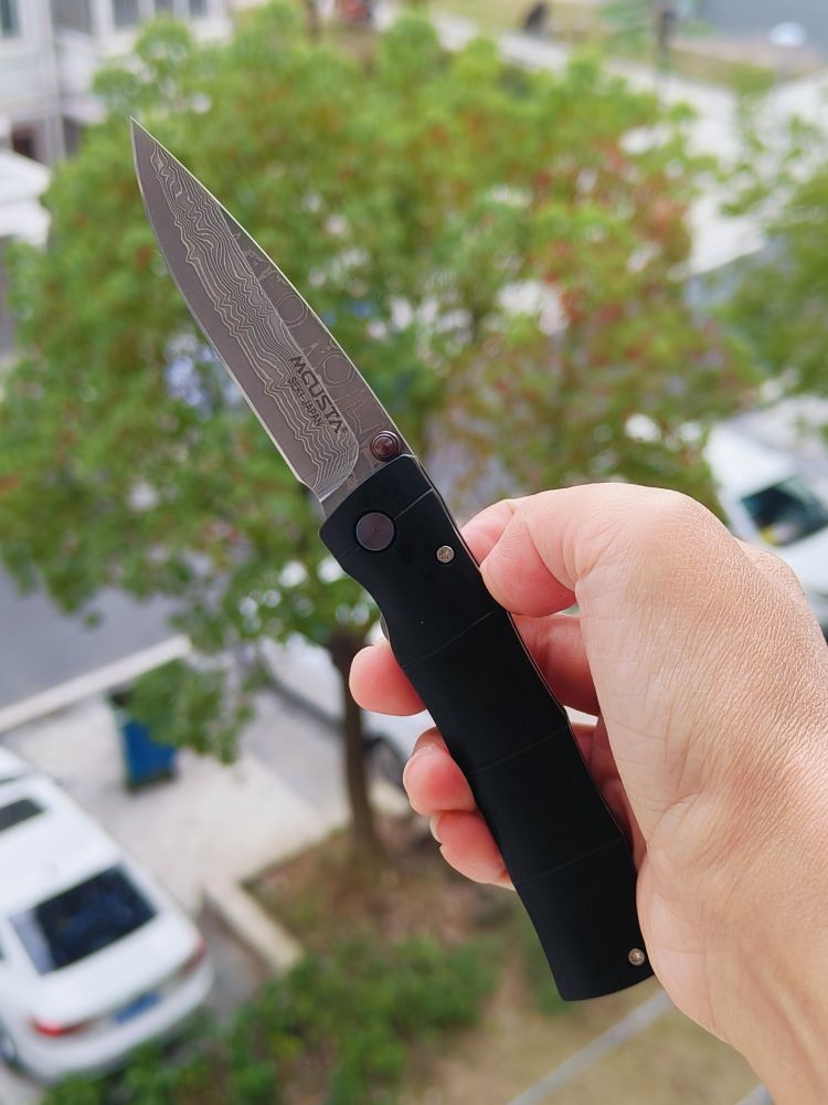 Mcusta Knives 大马士革钢 黑紫檀木柄 MC-0076DP 1050