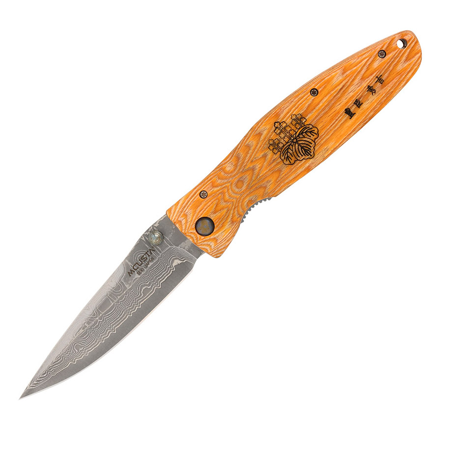 Mcusta Knives 大马士革钢 黄紫檀木柄 MC-0182D 丰臣秀吉 1150