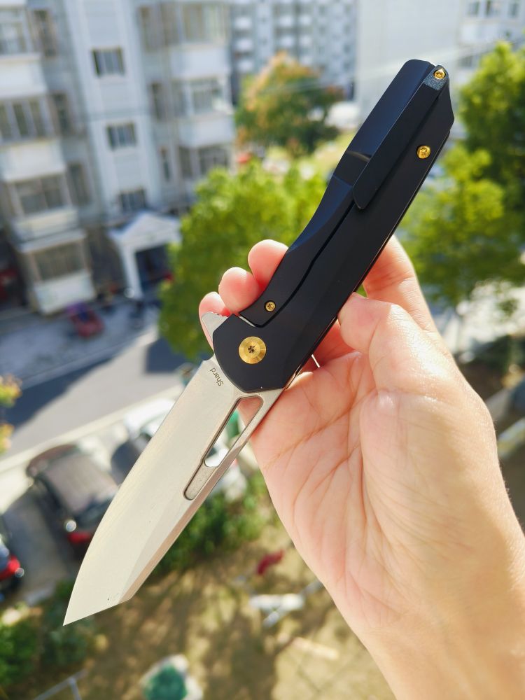 【售完】Kansept Knives Shard S35VN钢 钛合金+紫铜柄 K1006A7 黑色 原价1430 特惠650