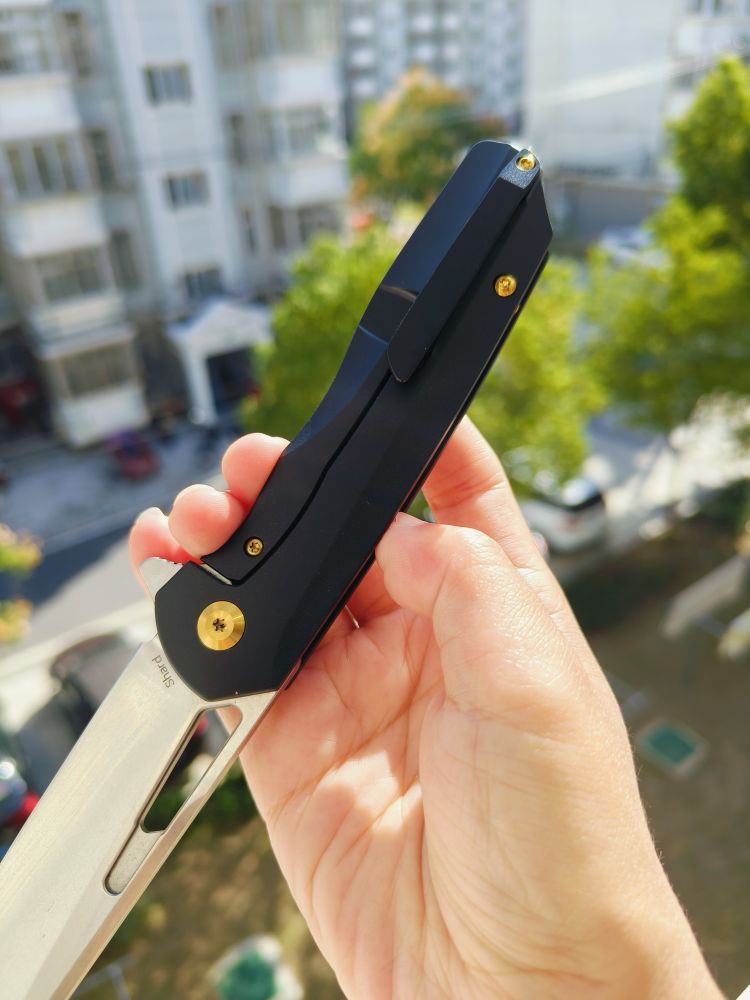 【售完】Kansept Knives Shard S35VN钢 钛合金+紫铜柄 K1006A7 黑色 原价1430 特惠650