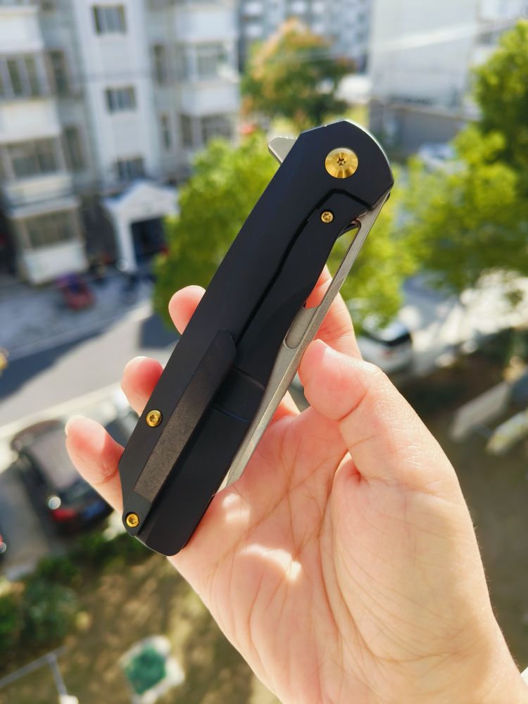 【售完】Kansept Knives Shard S35VN钢 钛合金+紫铜柄 K1006A7 黑色 原价1430 特惠650