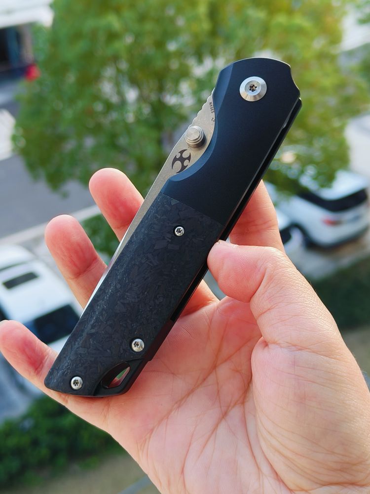 【售完】Kansept Knives CPM-S35VN钢 钛+碳纤维柄 K1005T1 原价1260 特惠550