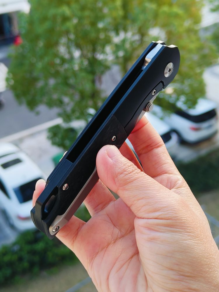 【售完】Kansept Knives CPM-S35VN钢 钛+碳纤维柄 K1005T1 原价1260 特惠550