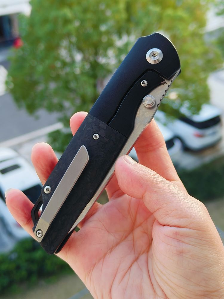 【售完】Kansept Knives CPM-S35VN钢 钛+碳纤维柄 K1005T1 原价1260 特惠550