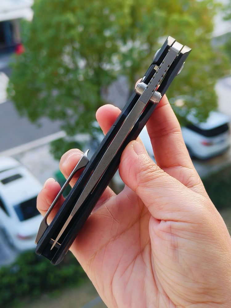 【售完】Kansept Knives CPM-S35VN钢 钛+碳纤维柄 K1005T1 原价1260 特惠550