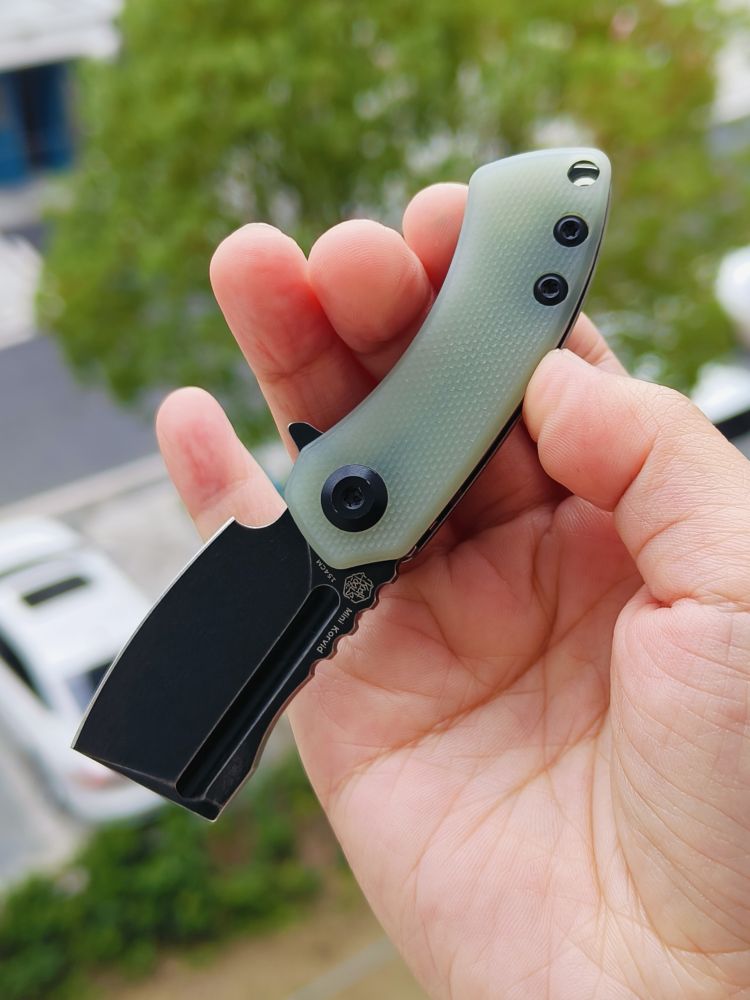 Kansept Knives Mini Korvid 154CM钢 G10手柄 T3030A4 玉色