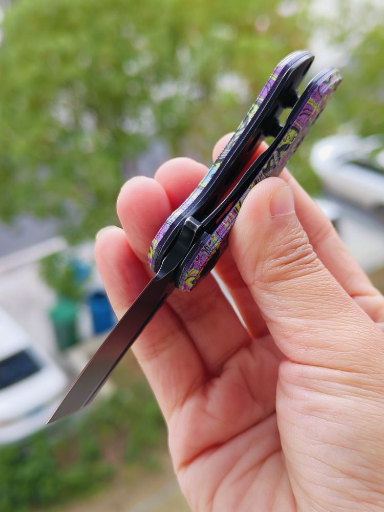 Kansept Knives Mini Korvid 154CM钢 G10手柄 T3030B3 脸谱纹