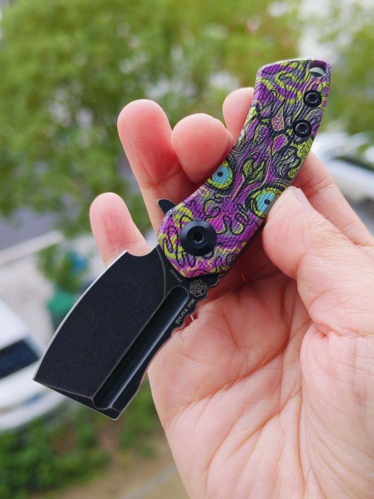 Kansept Knives Mini Korvid 154CM钢 G10手柄 T3030B3 脸谱纹