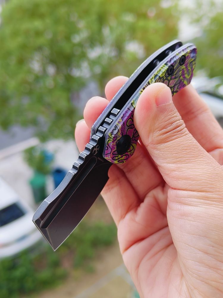 Kansept Knives Mini Korvid 154CM钢 G10手柄 T3030B3 脸谱纹