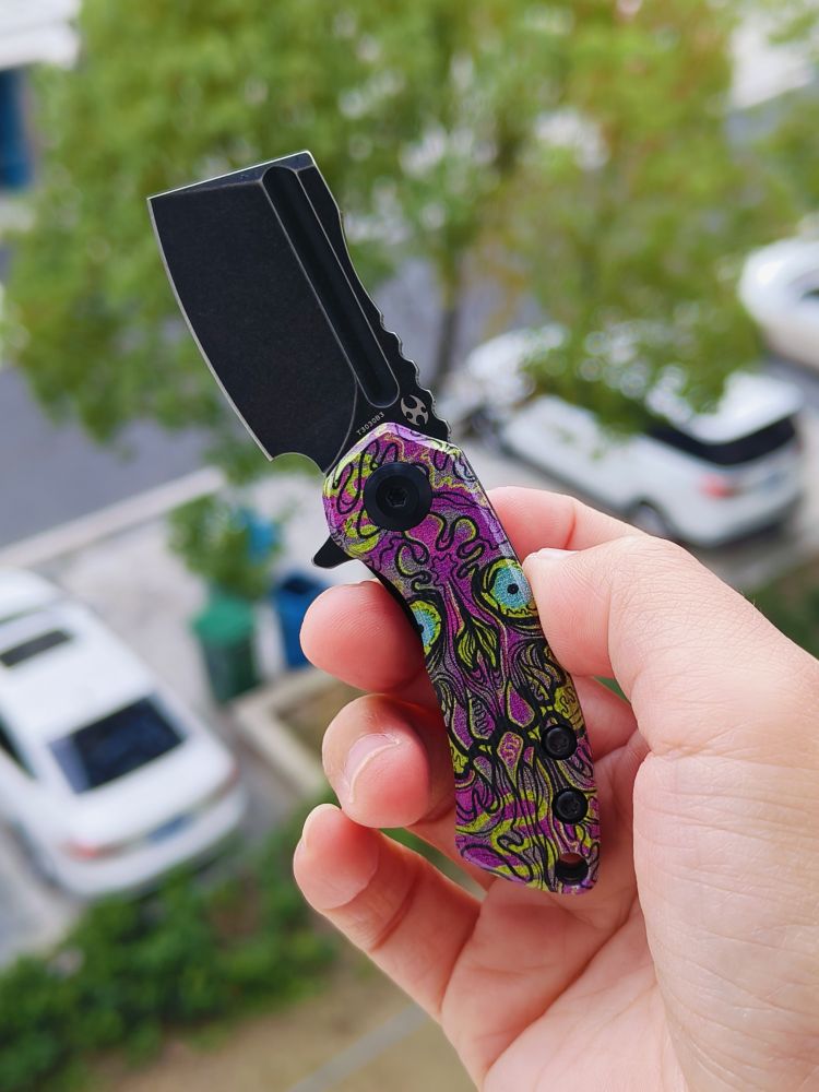 Kansept Knives Mini Korvid 154CM钢 G10手柄 T3030B3 脸谱纹