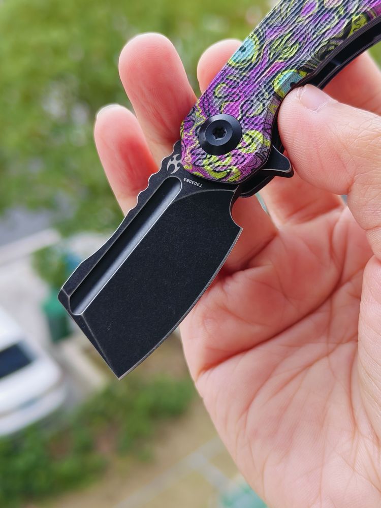 Kansept Knives Mini Korvid 154CM钢 G10手柄 T3030B3 脸谱纹