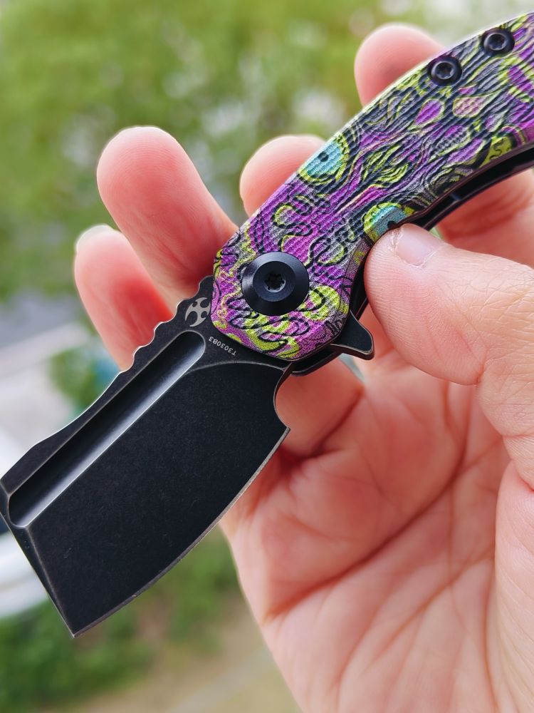Kansept Knives Mini Korvid 154CM钢 G10手柄 T3030B3 脸谱纹