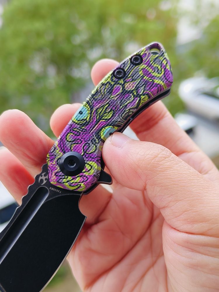 Kansept Knives Mini Korvid 154CM钢 G10手柄 T3030B3 脸谱纹