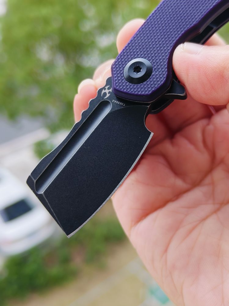 Kansept Knives Mini Korvid 154CM钢 G10手柄 T3030A3 紫色
