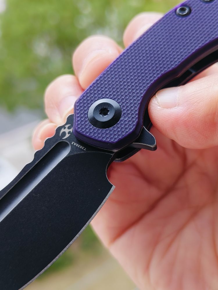Kansept Knives Mini Korvid 154CM钢 G10手柄 T3030A3 紫色