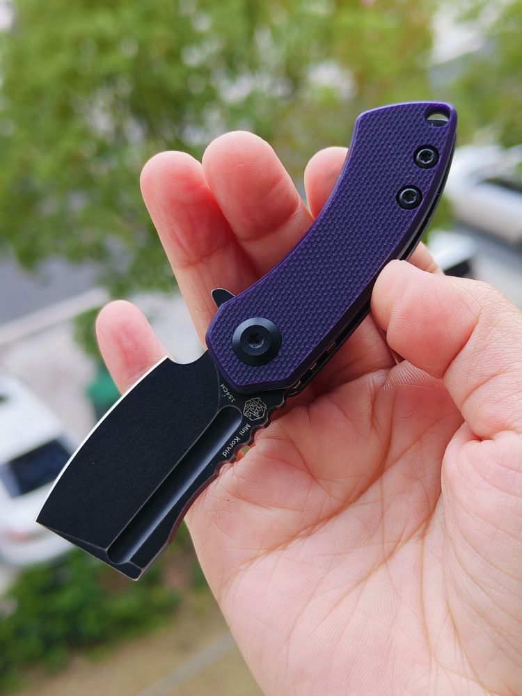 Kansept Knives Mini Korvid 154CM钢 G10手柄 T3030A3 紫色
