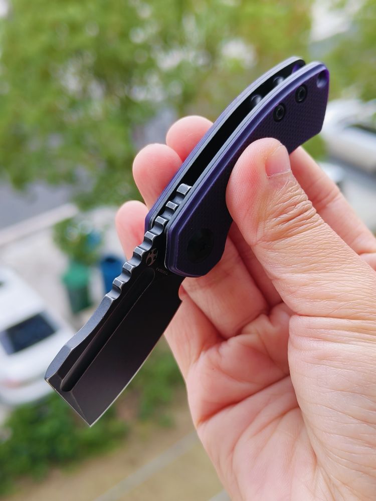Kansept Knives Mini Korvid 154CM钢 G10手柄 T3030A3 紫色