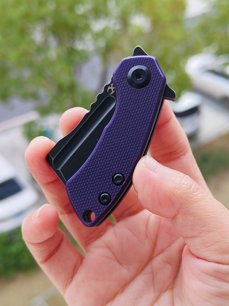 Kansept Knives Mini Korvid 154CM钢 G10手柄 T3030A3 紫色
