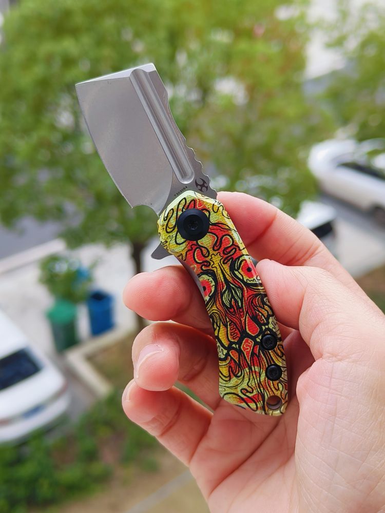 Kansept Knives Mini Korvid 154CM G10柄 T3030B4 脸谱纹