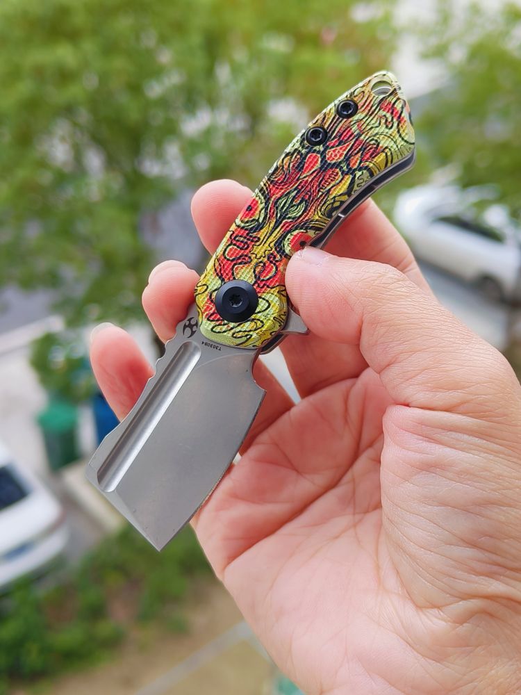 Kansept Knives Mini Korvid 154CM G10柄 T3030B4 脸谱纹