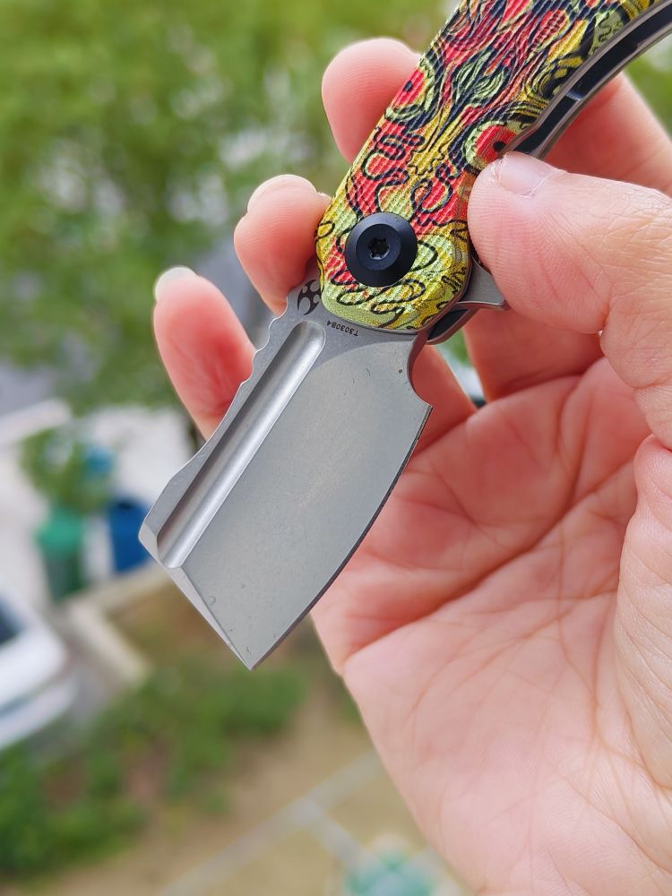 Kansept Knives Mini Korvid 154CM G10柄 T3030B4 脸谱纹