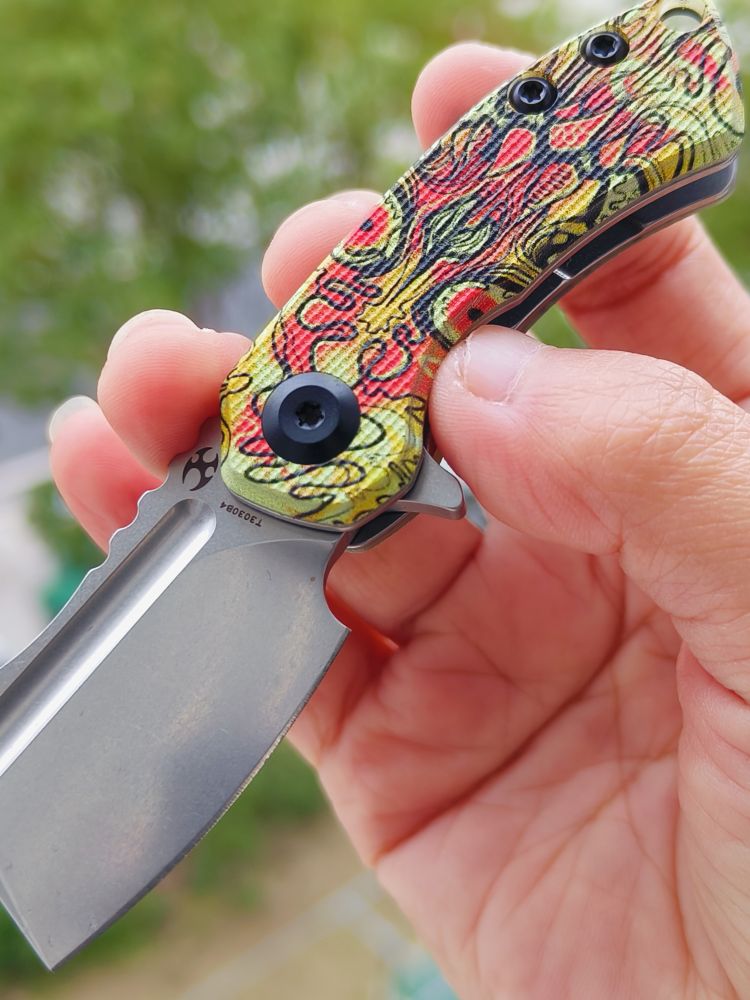 Kansept Knives Mini Korvid 154CM G10柄 T3030B4 脸谱纹