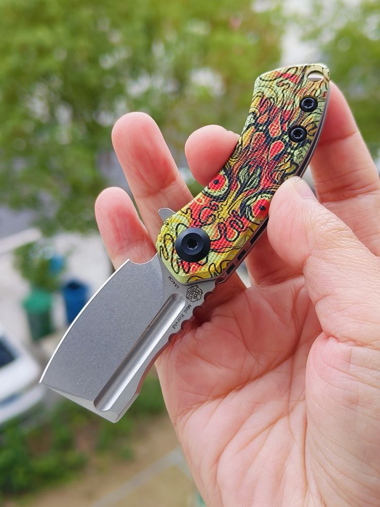 Kansept Knives Mini Korvid 154CM G10柄 T3030B4 脸谱纹