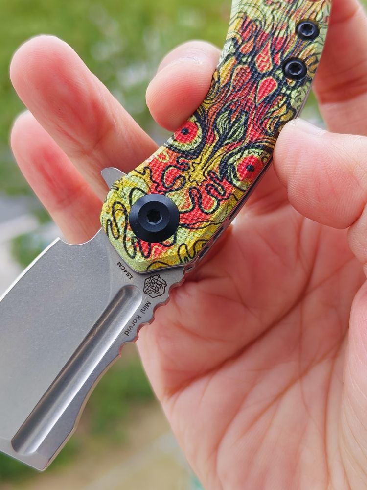 Kansept Knives Mini Korvid 154CM G10柄 T3030B4 脸谱纹