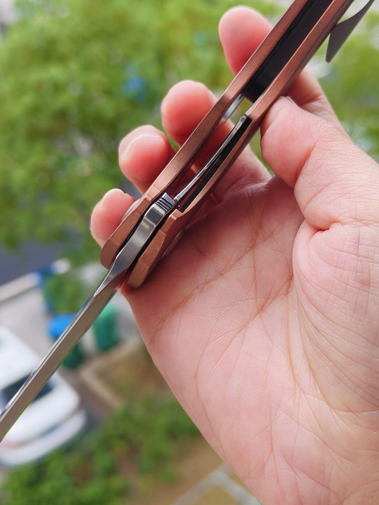 【售完】Kansept Knives CPM-S35VN钢 紫铜柄 K1017A4 原价1380 特惠199