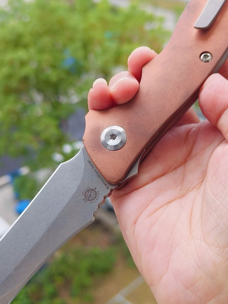 【售完】Kansept Knives CPM-S35VN钢 紫铜柄 K1017A4 原价1380 特惠199