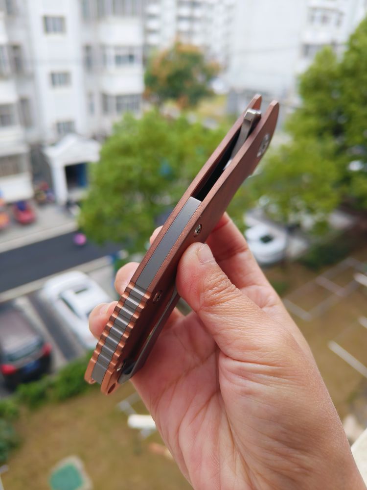 【售完】Kansept Knives CPM-S35VN钢 紫铜柄 K1017A4 原价1380 特惠199