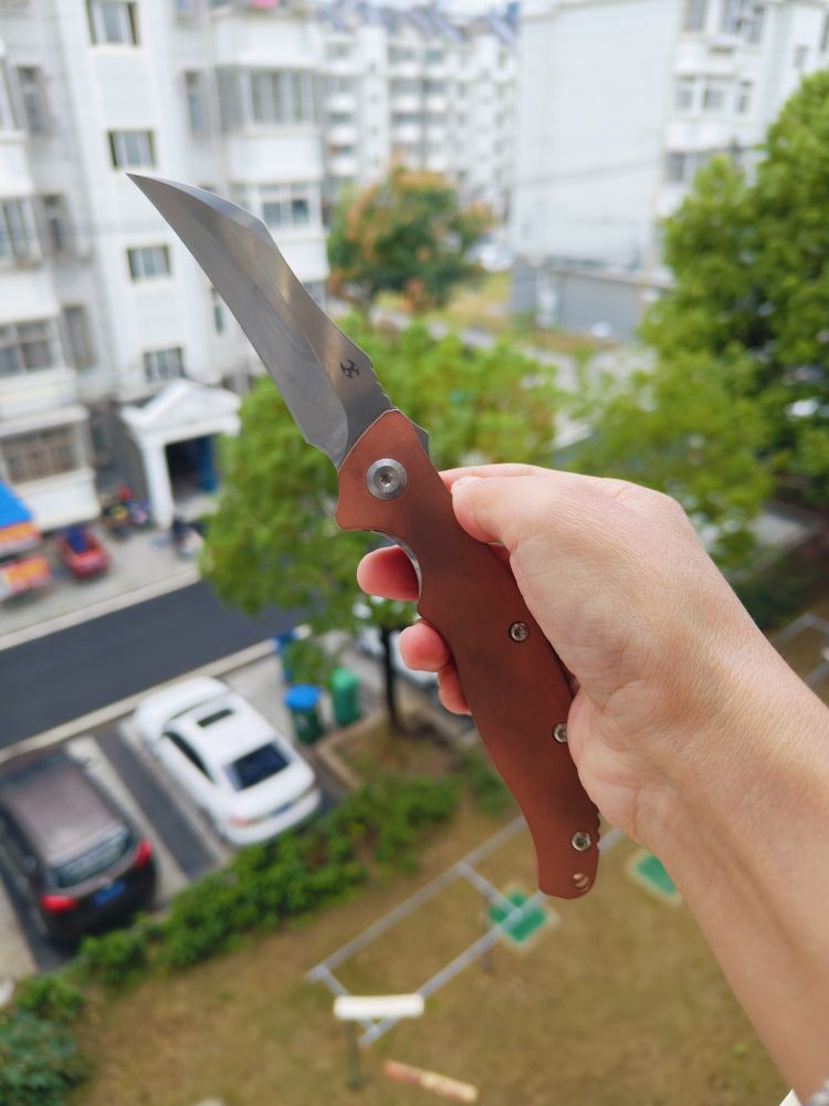 【售完】Kansept Knives CPM-S35VN钢 紫铜柄 K1017A4 原价1380 特惠199