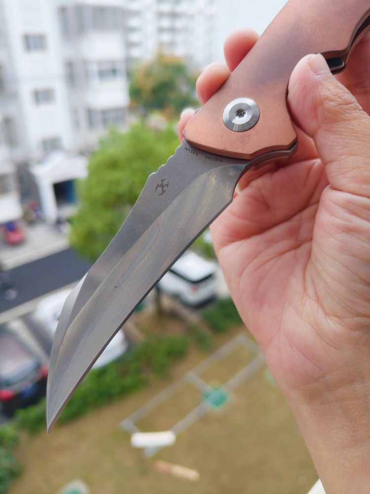 【售完】Kansept Knives CPM-S35VN钢 紫铜柄 K1017A4 原价1380 特惠199