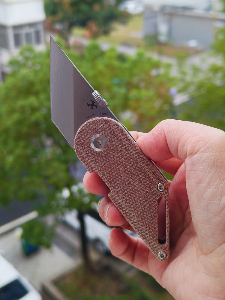 【售完】Kansept Knives Dash 154CM钢 米卡塔手柄 T3045A6 棕色 原价468 特惠220