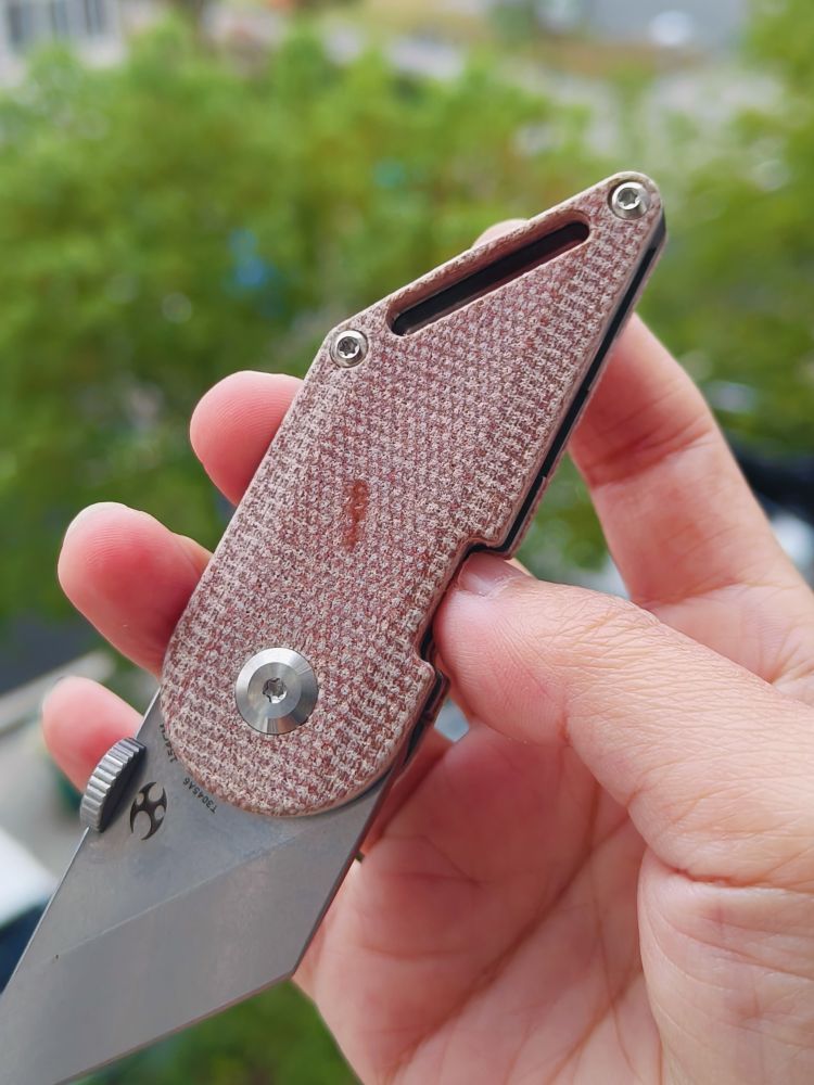 【售完】Kansept Knives Dash 154CM钢 米卡塔手柄 T3045A6 棕色 原价468 特惠220