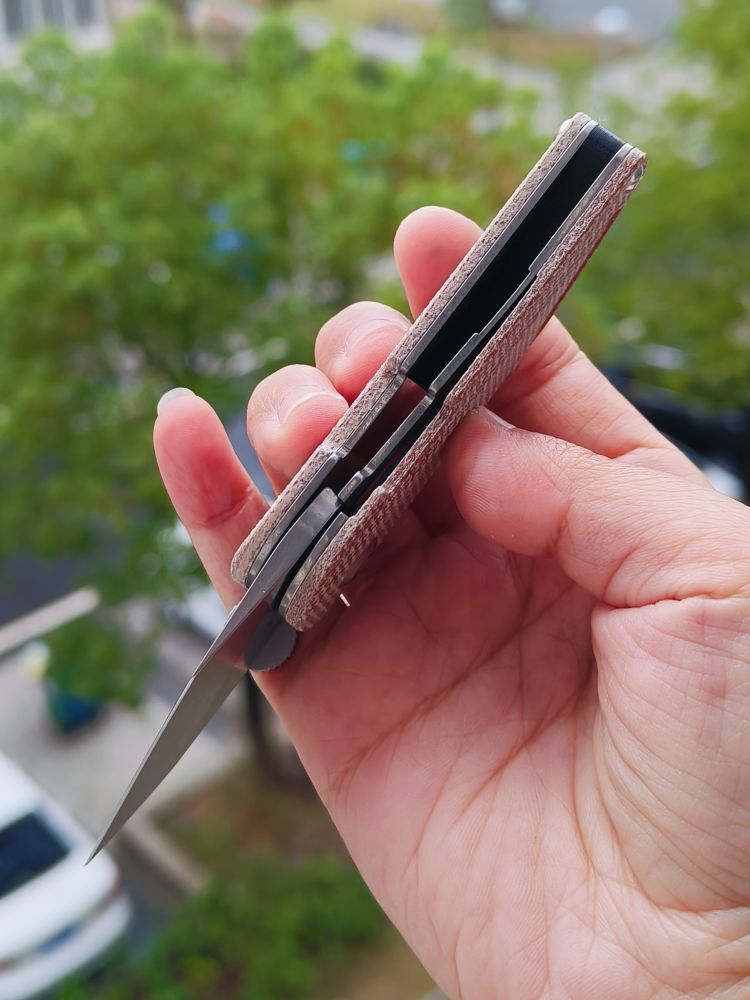 【售完】Kansept Knives Dash 154CM钢 米卡塔手柄 T3045A6 棕色 原价468 特惠220